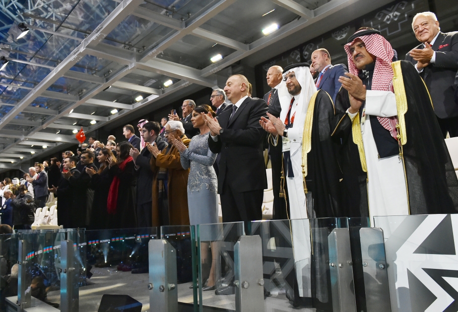 Spektakuläre Eröffnungsfeier der vierten Islamischen Spiele der Solidarität im Baku OlympiastadionPräsident Ilham Aliyev erklärt Wettkämpfe für eröffnet VIDEO