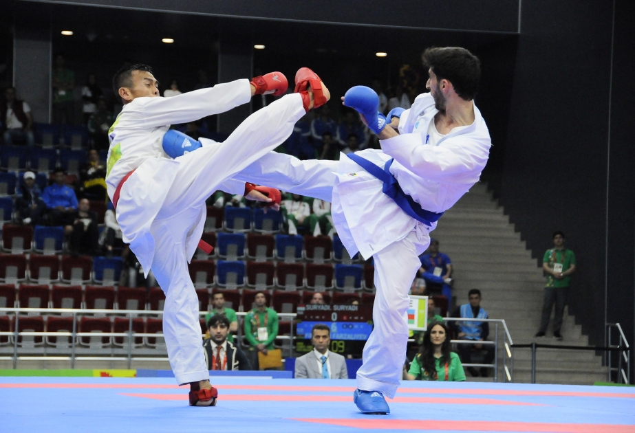 Azerbaijan's karate fighter claims bronze at Baku 2017