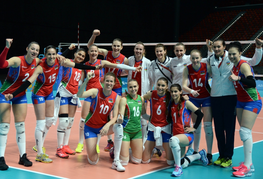Bakı-2017”: Azərbaycanın qadın voleybolçuları Türkiyə millisinə qalib gəliblər
