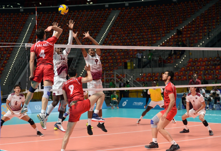 “Bakı-2017”: Kişi voleybolçuların yarışında İran komandası Qətər millisinə qalib gəlib