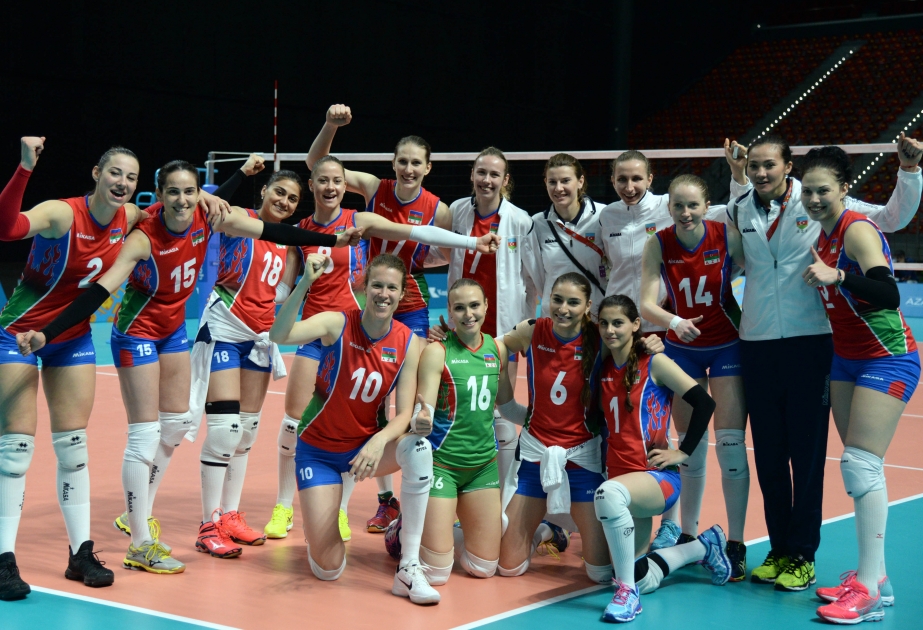 Bakou 2017 : les volleyeuses azerbaïdjanaises remportent la victoire