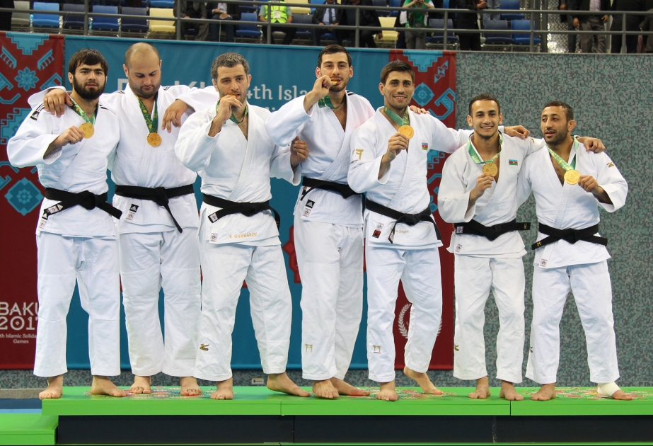 Azerbaijan claims gold in men`s judo team event