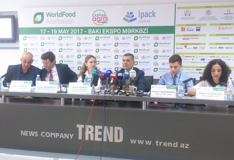 Bu il “WorldFood Azerbaijan 2017” və “CaspianAgro 2017” sərgilərində 331 şirkət iştirak edəcək