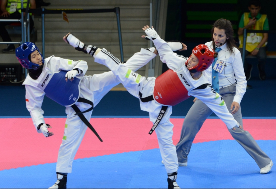“Bakı-2017”: Qadın taekvandoçuların yarışının birinci günündə Türkiyə və İran atletləri çempion olublar