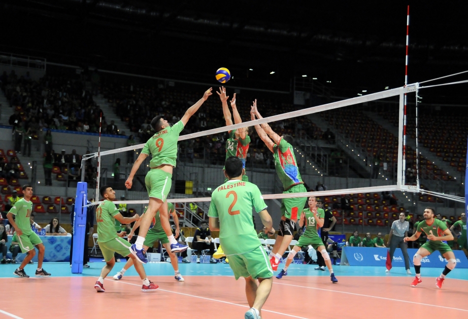 Azərbaycanın kişi voleybolçuları Fələstin millisini hər üç setdə məğlub ediblər