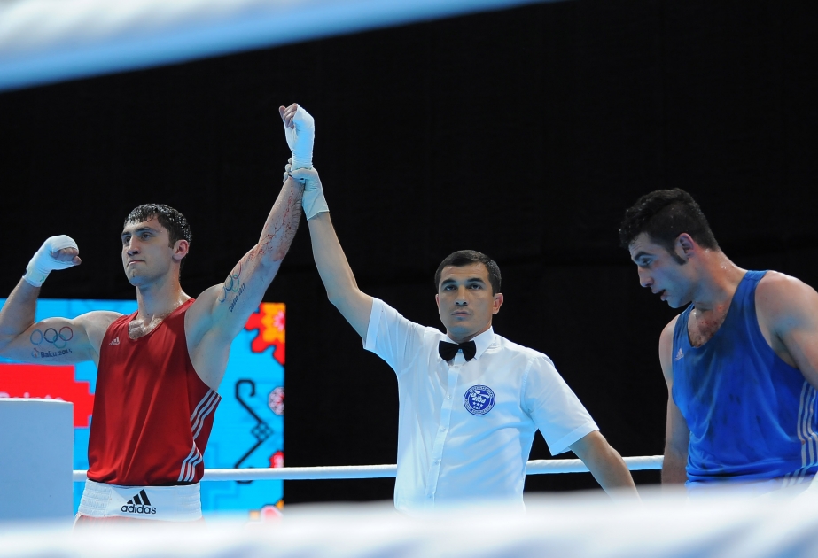 Zwei aserbaidschanische Boxer im Finale von Baku-2017