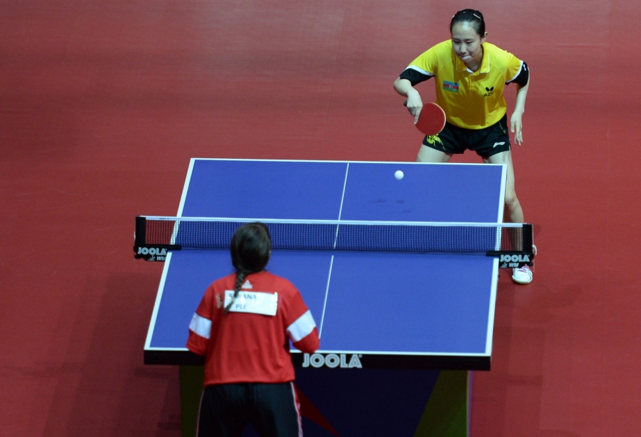 “Bakı-2017”: Azərbaycanın iki qadın idmançısı stolüstü tennis yarışının yarımfinalında