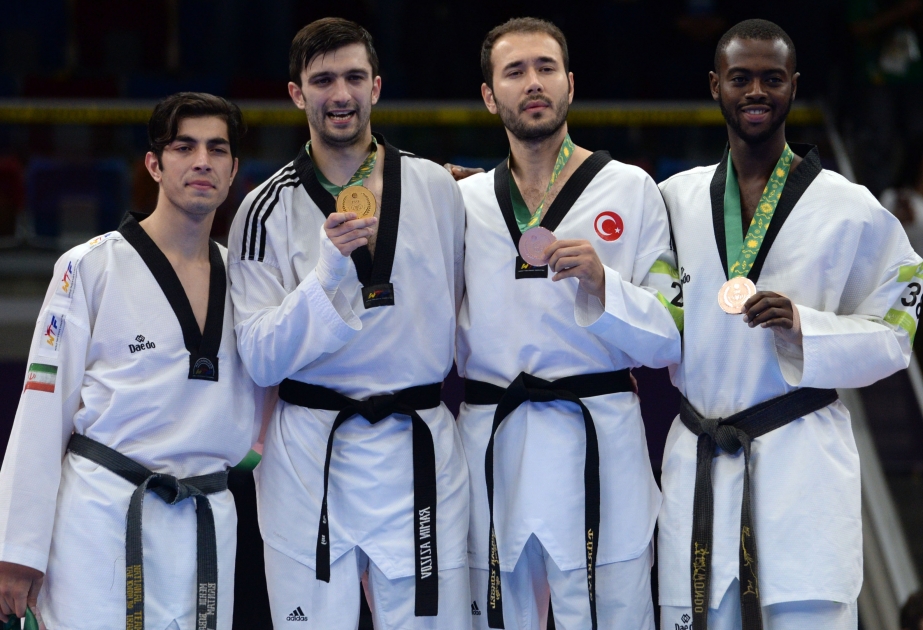 Baku 2017/ Taekwondo  Ramin Azizov gewinnt Goldmedaille
