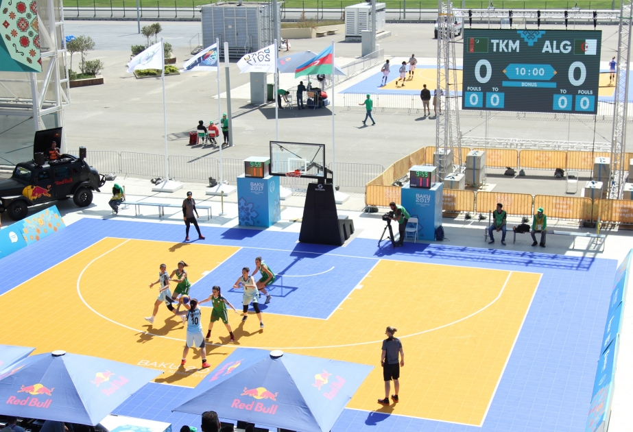 “Bakı-2017”: Basketbol 3x3 yarışlarının ikinci günündə 18 oyun keçiriləcək