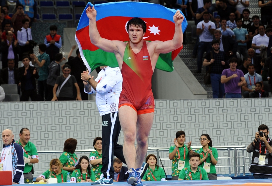 Aserbaidschans Freistilringer gewinnt ihr erstes Gold bei Baku 2017