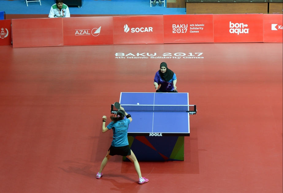 İslamiada: Azərbaycanın kişi və qadın komandaları stolüstü tennis yarışlarının yarımfinalında