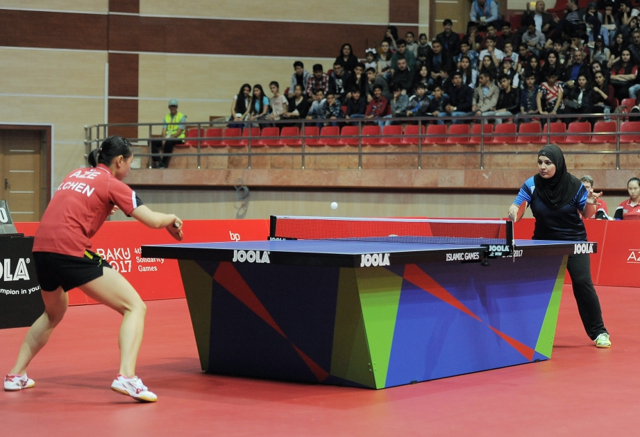 Stolüstü tennis üzrə komanda yarışlarının yarımfinal mərhələsinə start verilib