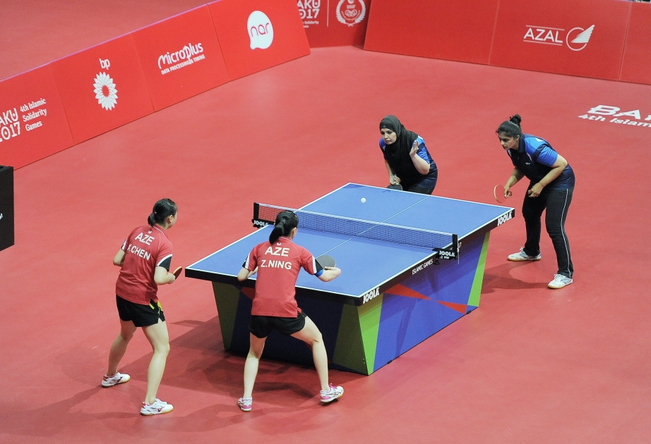 Azerbaijani table tennis players reach final in women's team event at Baku 2017