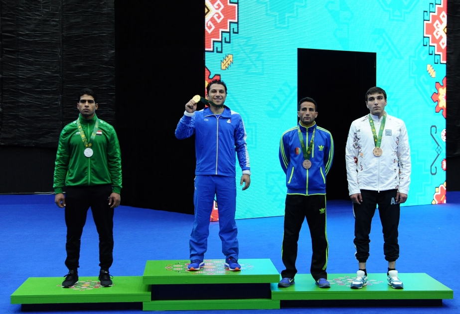 Khanlarov bags third zurkhaneh medal for Azerbaijan at Baku 2017