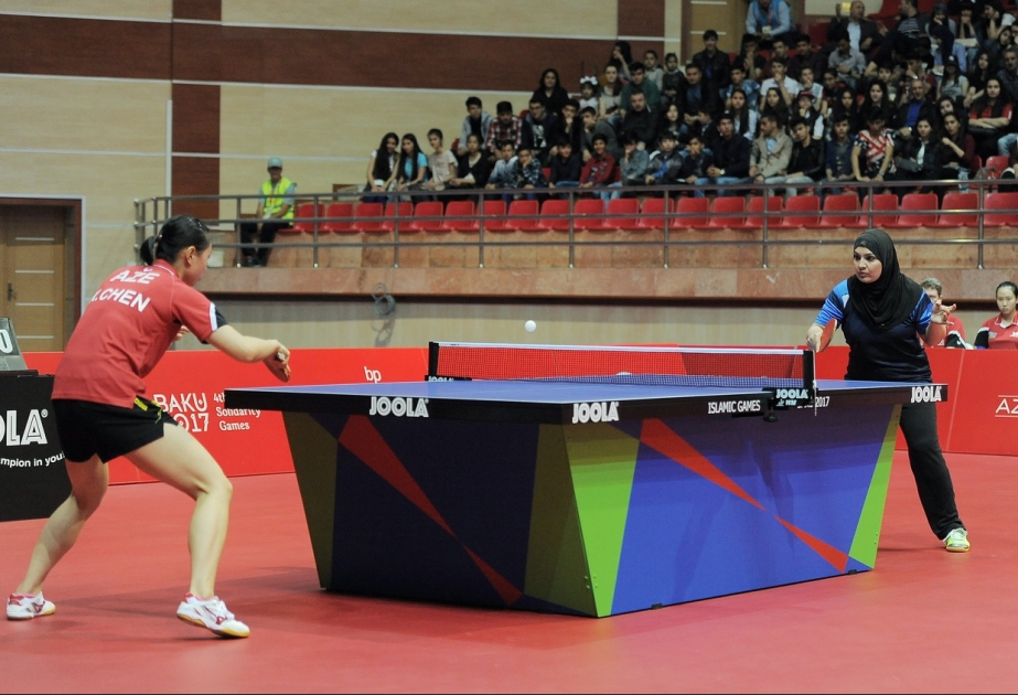 Stolüstü tennis yarışı: Qadın idmançılarımız finalda İran millisi ilə qarşılaşacaqlar