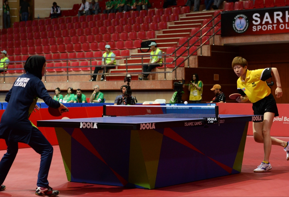 Stolüstü tennis üzrə qadın idmançılarımız finalda İran yığması ilə qarşılaşır