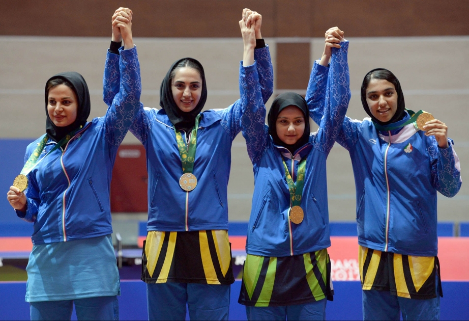 Qadın stolüstü tennisçilərdən ibarət İran millisi “Bakı-2017”nin qızıl medalını qazanıb