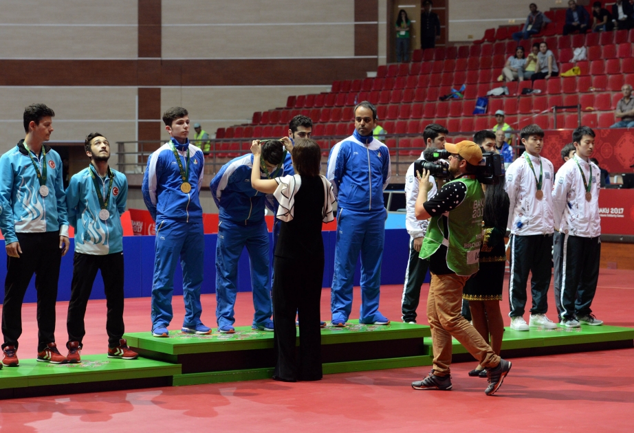Kişilər arasında stolüstü tennis yarışı İran millisinin qələbəsi ilə başa çatıb