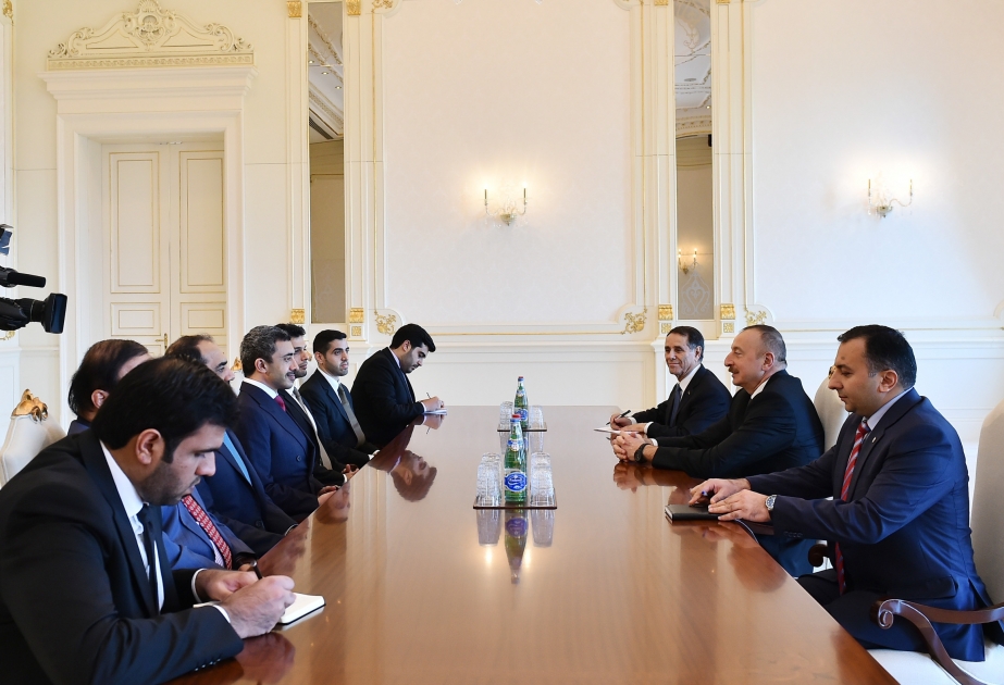 President Ilham Aliyev received UAE delegation VIDEO