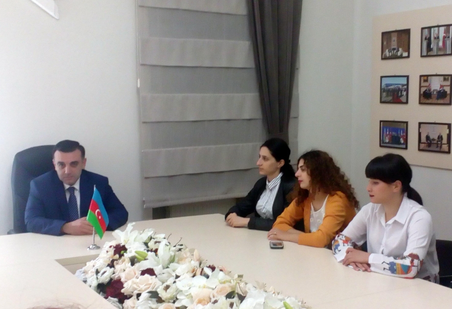 Batumi Dövlət Universitetinin tələbələri Azərbaycanın siyasi iqtisadi, turizm imkanları barədə məlumatlandırılıblar