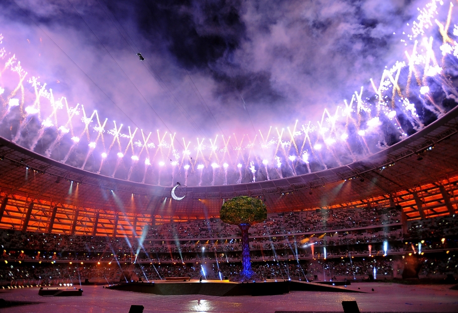 IV İslam Həmrəyliyi Oyunlarının bağlanış mərasimi. Bakı Olimpiya Stadionundan AZƏRTAC-ın onlayn reportajı FOTO VİDEO