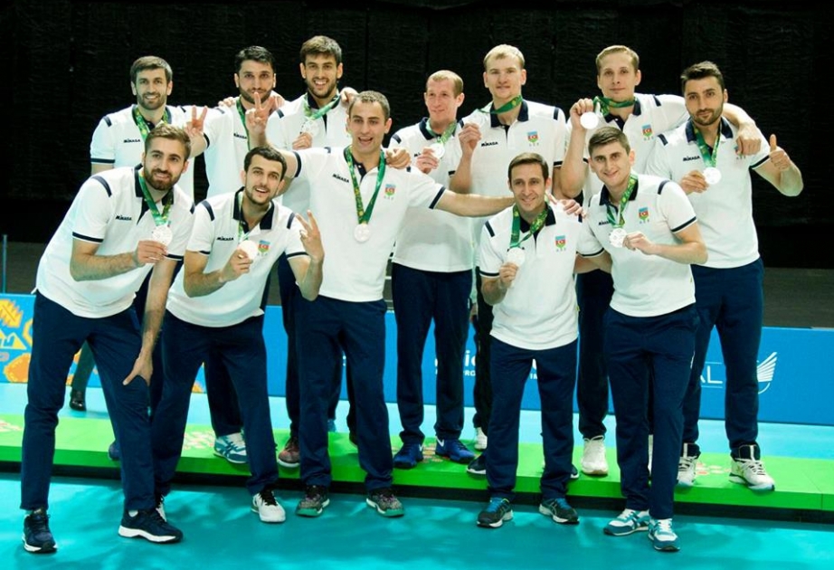 Aserbaidschans Volleyball-Nationalmannschaft der Männer in Lion