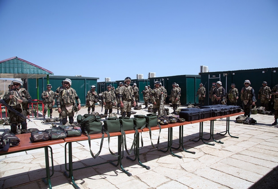 Bakıda Silahlı Qüvvələrin motoatıcı taborunun NATO qiymətləndirməsi üzrə təlimi başlayıb