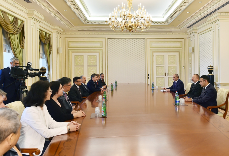 President Ilham Aliyev received group of participants of Subregional Workshop for Statisticians and meeting of Council of Heads of CIS Statistical Services VIDEO