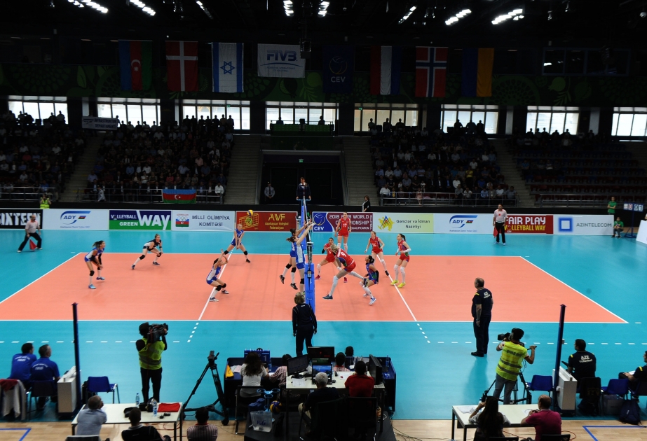 Azerbaijan women`s volleyball team trounce Israel 3-0