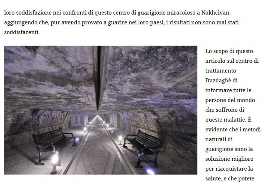 Italian “Daily cases” portal publishes article about Duzdag cave