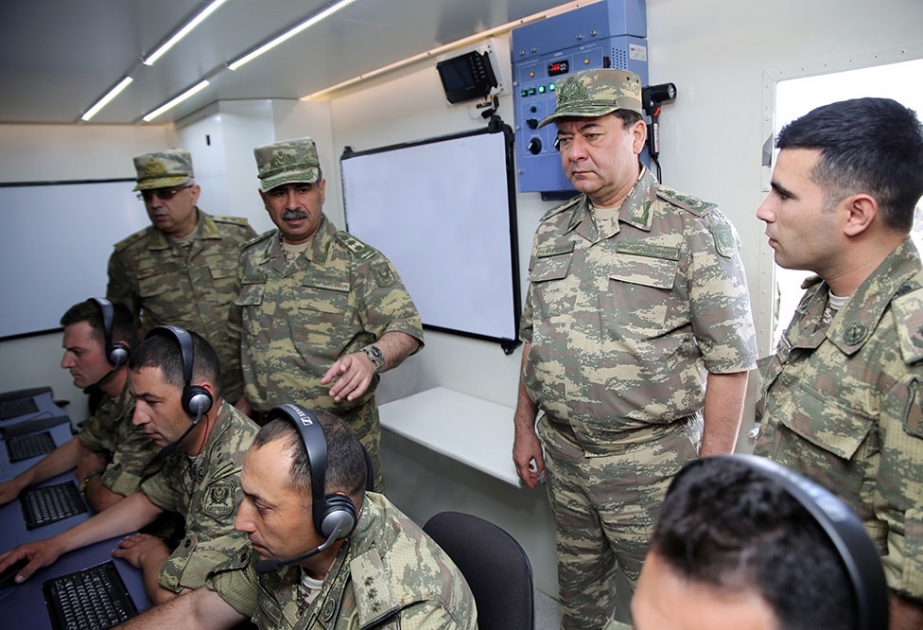 Müdafiə Nazirliyinin rəhbərliyi Hərbi Hava Qüvvələrinin Təlim Mərkəzində olub