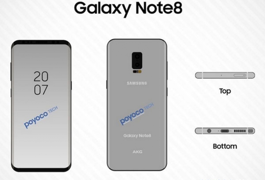 “Samsung Galaxy Note 8” smartfonunun yeni fotoşəkilləri yayılıb