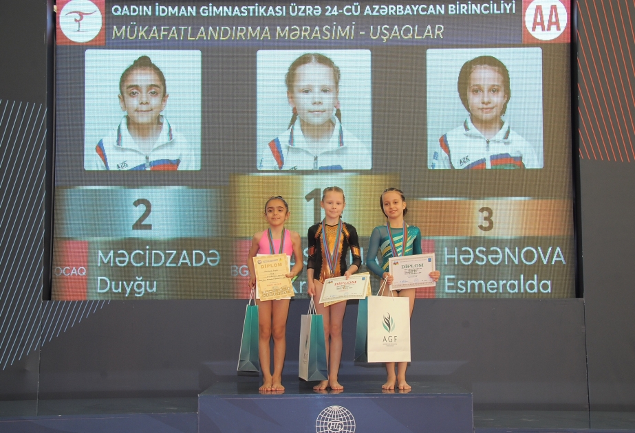 İdman gimnastikası üzrə Azərbaycan birinciliyində iki yaş kateqoriyasında qaliblər müəyyənləşib