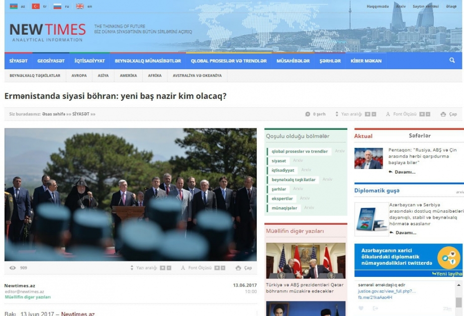 Ermənistanda siyasi böhran: yeni baş nazir kim olacaq?