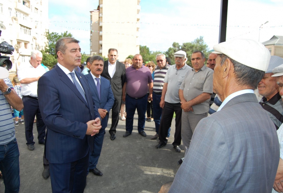Suraxanı rayonunda yeni park və “Veteranlar guşəsi” açılıb
