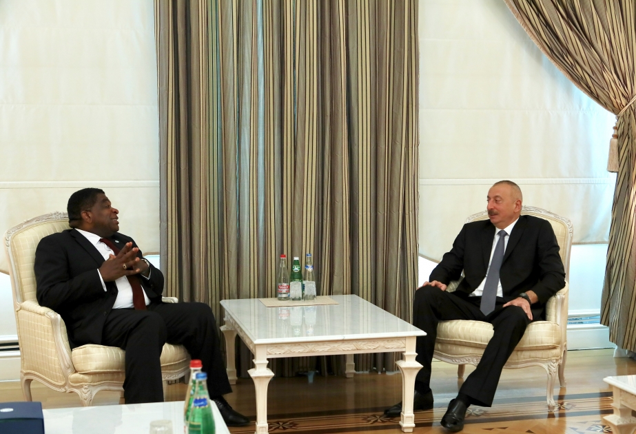 Präsident Ilham Aliyev empfängt IPU-Generalsekretär VIDEO