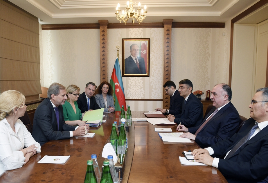 Azerbaijan`s FM meets EU Commissioner 
