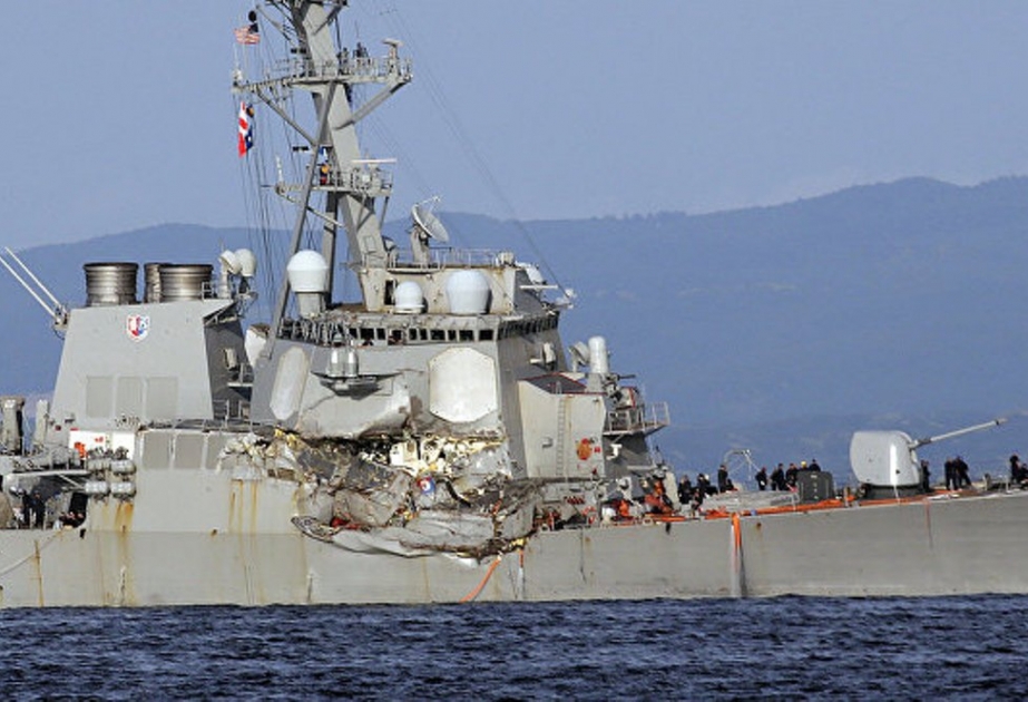 İtkin dənizçilərin cəsədləri “USS Fitzgerald” gəmisinin su basmış hissəsində aşkar edilib