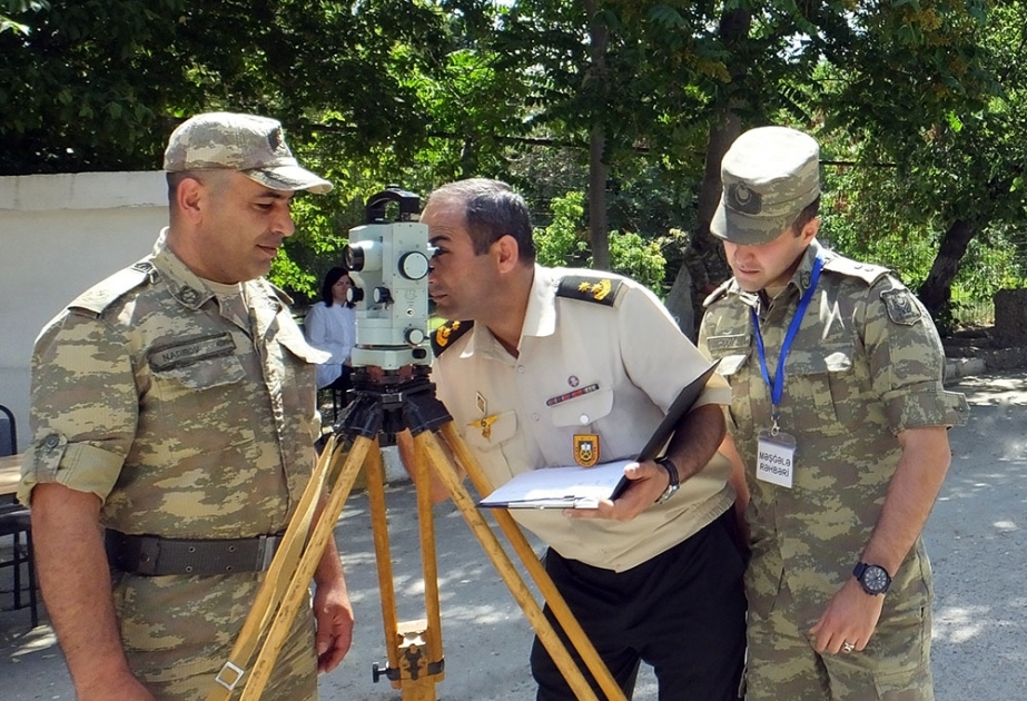 Silahlı Qüvvələrdə “Ən yaxşı hərbi topoqraf” adı uğrunda yarış keçirilib