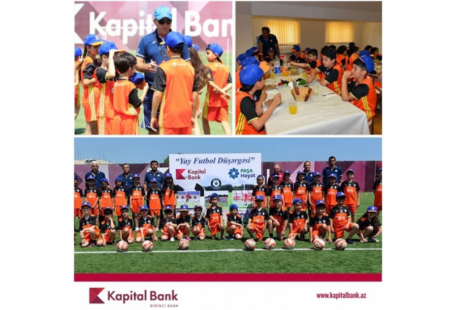 При поддержки Kapital Bank проводится традиционный проект «Летний футбольный лагерь»