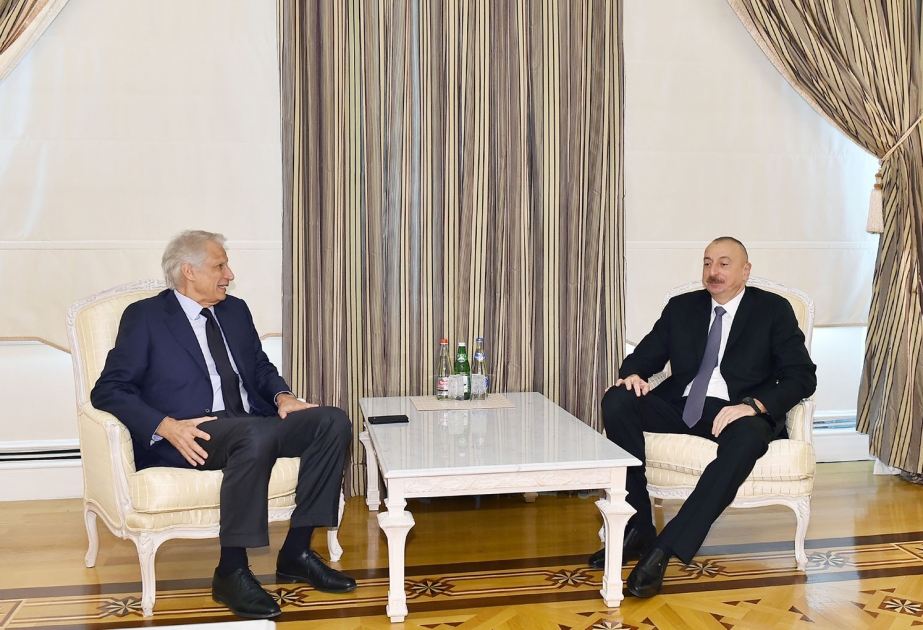 Le président Ilham Aliyev reçoit l’ancien Premier ministre français Dominique de Villepin VIDEO