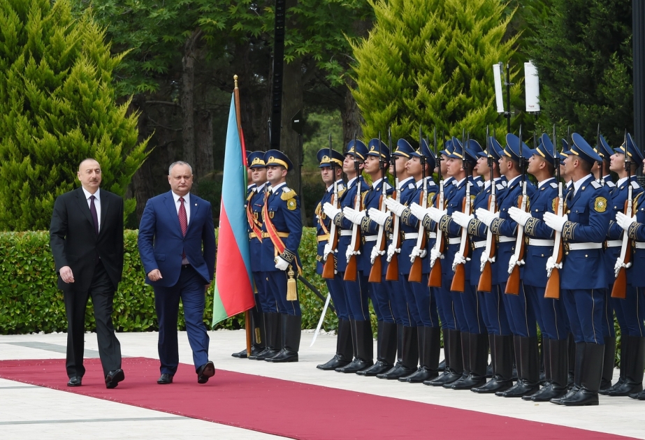 Official welcoming ceremony held for Moldovan president VIDEO