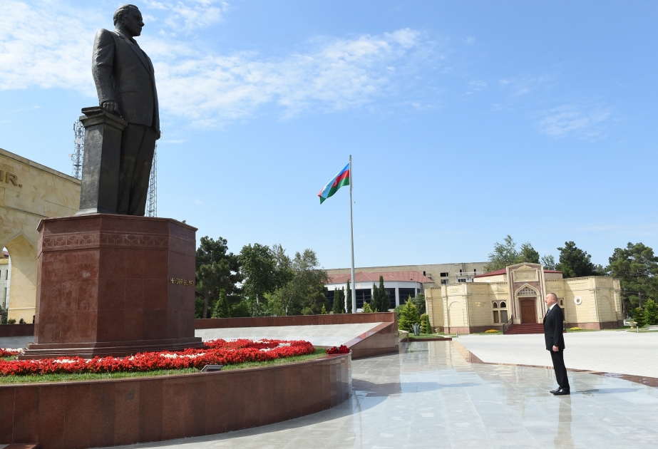 Le Président Ilham Aliyev effectue une visite à Chirvan VIDEO