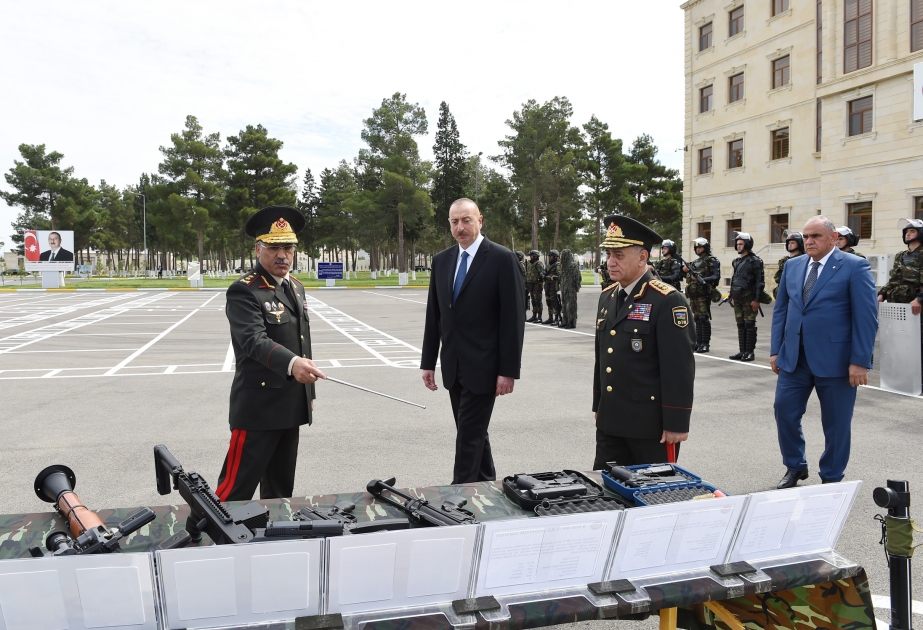Chirvan: le président Ilham Aliyev assiste à l’ouverture d’une cité militaire des Troupes intérieures VIDEO