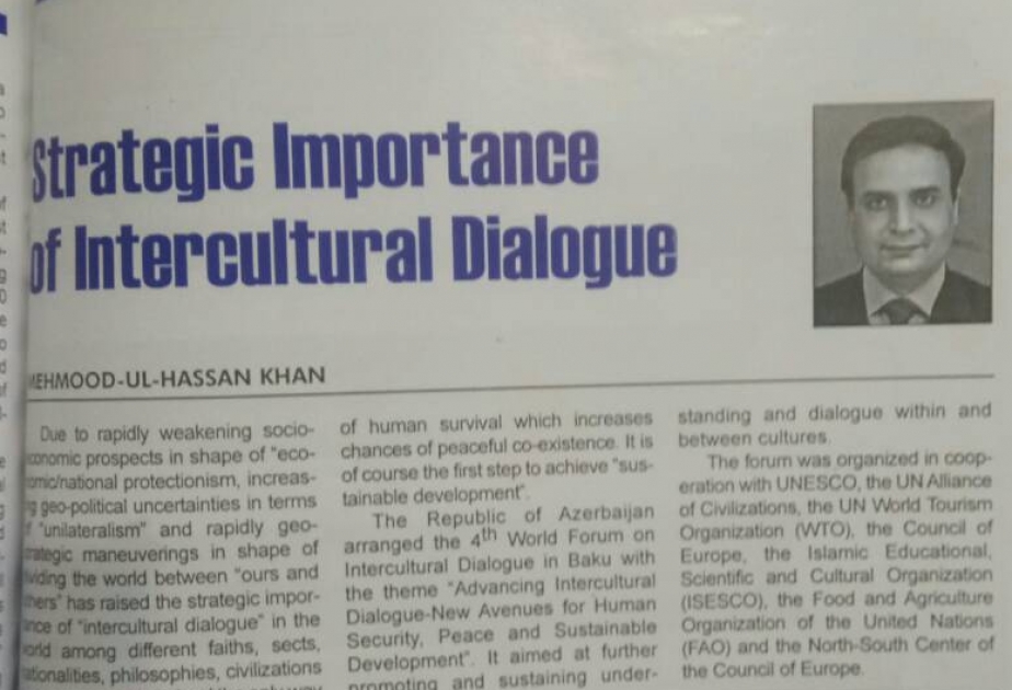 Pakistan`s “Defense Journal”: Strategic Importance of Intercultural Dialogue