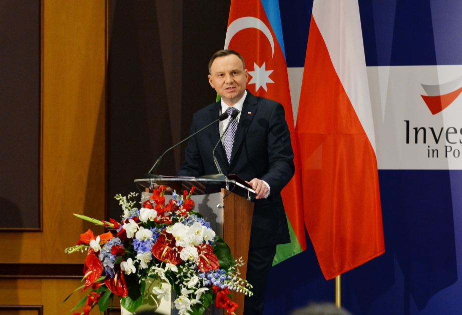 President Andrzej Duda: Azerbaijan is Poland`s important partner in South Caucasus and Caspian Sea region