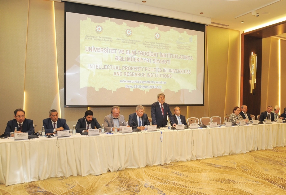 Bakıda “Universitet və elmi-tədqiqat institutlarında əqli mülkiyyət siyasəti” mövzusunda seminar keçirilib