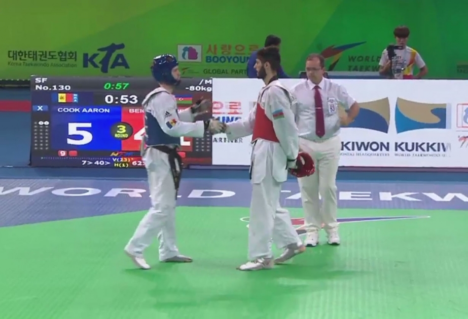 Azərbaycan taekvandoçusu Koreyada keçirilən dünya çempionatının finalında
