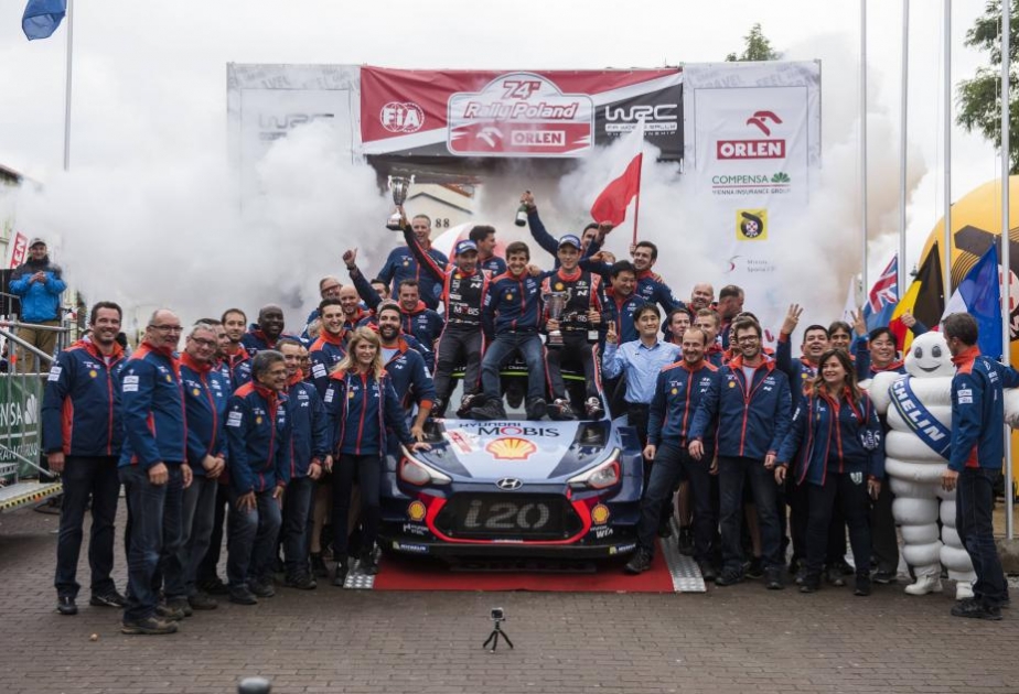 “Hyundai Motorsport”un pilotu ralli üzrə dünya çempionatının səkkizinci mərhələsinin qalibi olub
