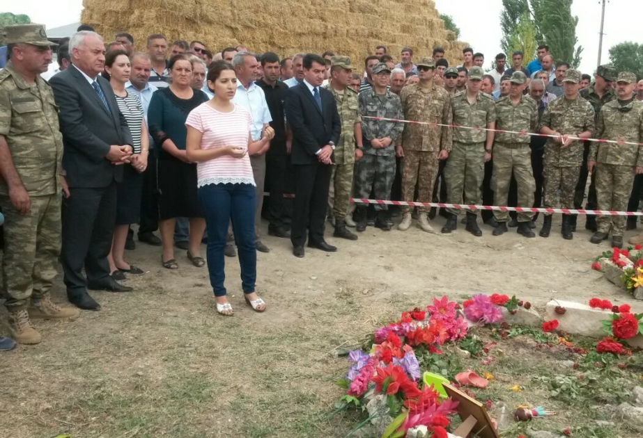 Foreign media representatives view Armenia-shelled Azerbaijani village
